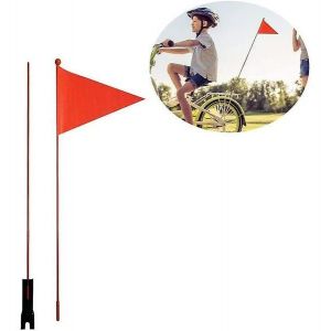 Fanion De Sécurité Dynamique Pour Vélo D'enfant : Améliore La Visibilité Et La Sécurité Des Jeunes Cyclistes - Neuf