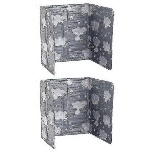 Lot De 2 Protections Anti-&Eacute;claboussures D'huile &Eacute;l&eacute;gantes En Aluminium Pour Cuisini&egrave;re &Agrave; Gaz - Protection De Cuisine Durable, Pliable, &Eacute;tanche Et Facile &Agrave; Nettoyer - Neuf