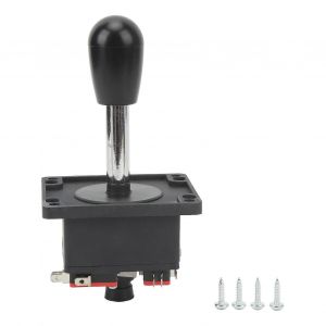 Arcade Joystick Noir Ovale Tête Sphérique Classique Diy Poignée Joystick Pour Machine De Jeu - Neuf