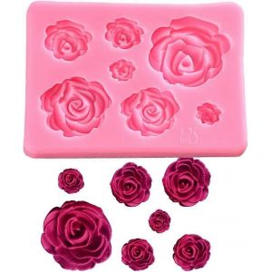 Moule En Silicone Rose,Petit Savon Argile Chocolat Sucre Outil De Cuisson Bricolage G&acirc;teau Moule En Silicone Pour - Neuf