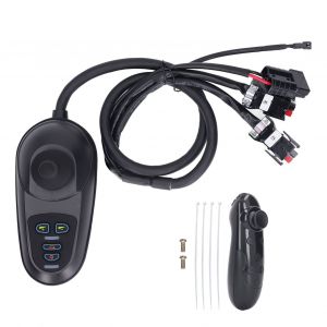 XYONG Manette de commande pour fauteuil roulant electrique, 4 ports, vitesse variable, avec adaptateur de frein, DC 24 V - Neuf