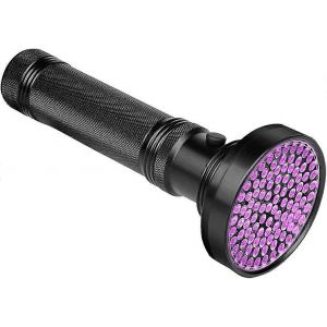 Lampe de poche UV am&eacute;lior&eacute;e Lampe UV 100 LED Lampe de poche Lumi&egrave;re noire Lampe ultraviolette - Neuf