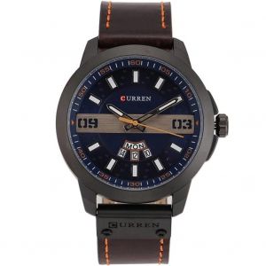 Curren Calendrier &Agrave; La Mode Homme Montre Pu Bracelet En Cuir Quartz Montre-Bracelet &Eacute;tanche Couleur 4 - Neuf