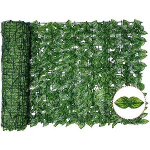 Clôture de lierre artificielle pour l'intimité - Haies artificielles et feuilles de lierre artificielles - Neuf