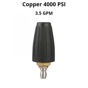 Turbocomozzle à rotation rapide pour nettoyeur haute pression,pointe de pulvérisation 1/4 QuickConnect 2.5,3.0,3.5,4.0,4.5 GPM 4000PSI--035 - Neuf