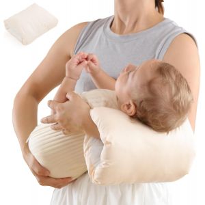 Coussin D'allaitement Imperméable,Mini Oreillers Pour L'allaitement,Coussin D'allaitement Pour Bébé,Brassard Allaitement,Coussin Pour L'allaitement Coussin D'allaitemen (Beige) - Neuf