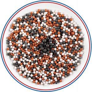 Aecodune Recharge Compatible Tous Pommeaux Douche Anti Calcaire - Lot de 4 Billes Min&eacute;rales Pour Filtre Eau, Chlore & plus - Kit Adoucisseur Billes Filtrantes Douches - 4 Filtres avec Ions N&eacute;gatifs - Neuf