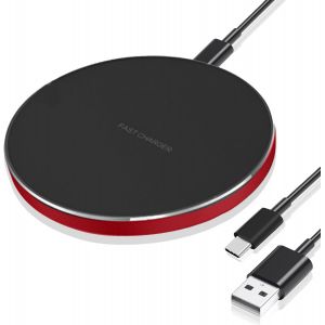 KALANKA-Chargeur sans Fil Rapide 20W,Chargeur Induction,avec c&acirc;ble de Chargement Rapide Type - C de 1 m&egrave;tre,Compatible avec iPhone 16/15/14 Plus Pro Max, Galaxy S9/8, Mate 20 Pro - Neuf