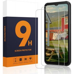 Kal-Xcover 6 Pro 5g Lot De 2 Films De Protection D'écran En Verre Blindé Pour Samsung Galaxy Xcover 6 Pro 5g, Film De Protection D'écran Hd Transparent 2,5d, Anti-Bulles, Anti-Poussière, Xcover 6 - Neuf