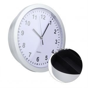 Hjlian Horloge Murale Ronde, Boite De Rangement, Porte-Bijoux, Coffres-Forts, Outils, Kit De Decoration Interieure - Neuf