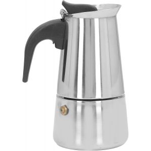 Cafetière Italienne, Cafetière Expresso, Cafetière Italienne, Cafetière Moka En Acier Inoxydable, Cafetière Percolatrice Pour Cuisinières À Induction (2 Tasses) - Neuf