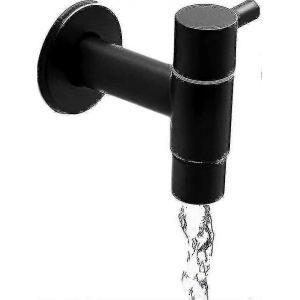 Robinet de piscine en acier inoxydable, robinet mural pour eau froide, robinet d'&eacute;vier r&eacute;tro, robinet mural noir - Neuf