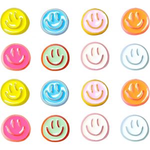 KALANKA-Lot de 16 aimants de r&eacute;frig&eacute;rateur Sourire,Visage Souriant,Multicolores,magn&eacute;tiques,d&eacute;coration de r&eacute;frig&eacute;rateur, aimants Amusants pour enfantscuisine,Bureau,Salle de Classe,casier,Tableau,Arm - Neuf
