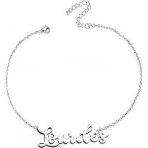 Eryi-Bracelet Pour Femme Avec Prénom En Acier Inoxydable - Pendentif Prénom Personnalisé Argenté Pour Femme - Cadeaux Personnalisés Pour Femme, Mère, Fille, Meilleure Amie - Neuf