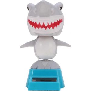 Solar Dancing Toys Bobble Head Toy Shark Doll Animal Dancing Figure Toy Car Dashboard Decor - Neuf
