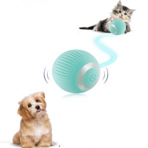 Jouet Interactif Pour Chien,Balle Intelligente Rechargeable Par Usb,Jouet Pour Chien,Cadeau Pour Chiot,Avec Balle Rotative Lumineuse - Neuf