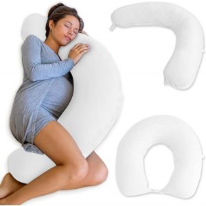 Coussin D'allaitement (105x36x21cm) Et Multifonctionnel Coussin De Grossesse Pour Dormir, Oreiller De Corps Femme Enceinte - Neuf