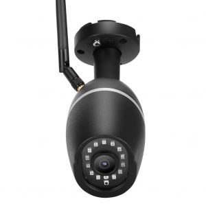 Camera Wi-Fi 1080P IP66, vision nocturne, noire, audio bidirectionnel, compatible Onvif, compatible Tuya 100-240VEU - Neuf
