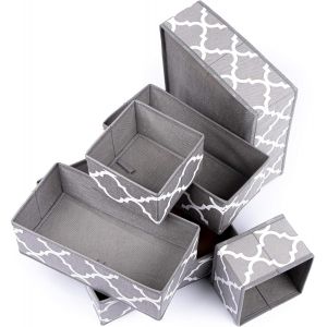 lbgwp60-Boîtes De Rangement En Tissu - 8 Compartiments De Rangement - Différentes Tailles - Pour Tiroirs - Système De Rangement - Tables - Étagères - Rangement Pour Table À Langer. - Neuf