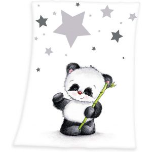 Ytfhg-Fynn Couverture Bébé, Petit Panda, 75 X 100 Cm, Microfibre Polaire, Blanc - Neuf