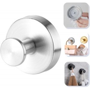 Crochets De Luxe Sans Per&ccedil;age,Crochets &Agrave; Ventouse Imperm&eacute;ables En Acier Inoxydable,Crochets Amovibles Et R&eacute;utilisables,Crochets De Suspension Pour Serviettes,Crochets Muraux,Crochets Pour Porte, - Neuf