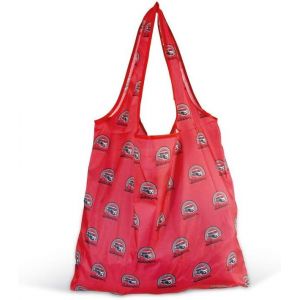 SJZG-Vw Collection - Sac En Polyester R&eacute;utilisable Sac Cabas De Courses Avec Motif T1 Bus (Vintage Logo/Rouge) - Neuf