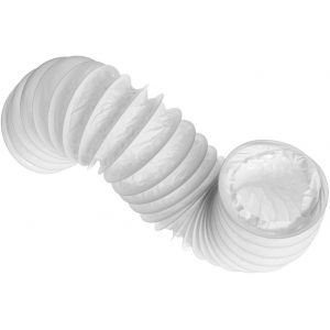 KALANKA-Ø 100mm Conduit d'air Flexible pour Hotte de Cuisine, Climatiseur, Hotte Aspirante, Sèche-linge - 1m Tuyau d'évacuation - Conduit de Ventilation - PVC - Neuf