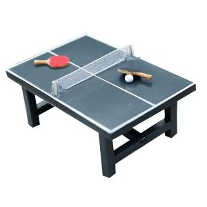 Charmant Mini-Ensemble De Tennis De Table ¿ Accessoire Décoratif En Résine Pour Décoration Et Photographie Miniatures - Neuf