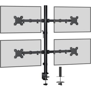 ChenQuanSarl-Support Ecran Pc Support De Bureau À Quatre Bras Pour Lcd Led Ecran De 13-27 Pouces, Bras Ecran Pc Réglable En Hauteur, Inclinable Et Pivotant, Charge imale De 10Kg Par Bras, Vesa 75/100 - Neuf