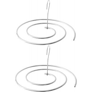 Jexnovashop-Paquet De 2 Support De Drap De Lit, &Eacute;conomiseur D'espace, Pour S&eacute;chage Multifonction En Spirale, Fabriqu&eacute; En Acier Inoxydable 304, Cintres Pour S&eacute;cher - Neuf