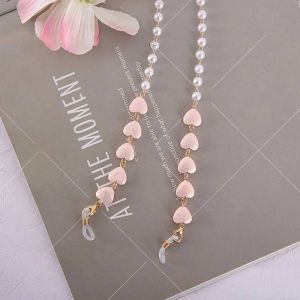 Lunettes De Soleil En Perles De Coeur Pour Femmes Musulmanes, Lunettes &Agrave; Ulde Face, Lunettes De Soleil Jometal, Lani&egrave;res, Masque, Mode-Rose- - Neuf