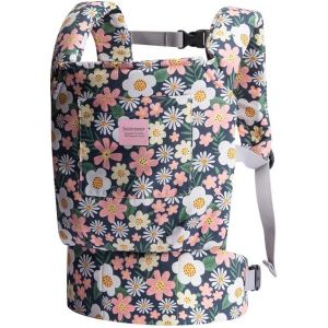 Kalanka-Porte-Poup&eacute;e 3 En 1 Pour Fille, &Eacute;charpe De Portage Douce, 100% Coton, Motif Fleurs Vertes - Neuf