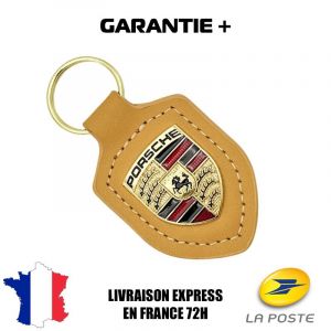 porte-cl&eacute;s classiques Pour PORSCHE JAUNE Livraison rapide - Neuf