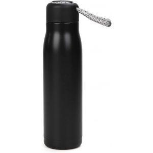 Bouteille D'eau En Acier Inoxydable Bouteille Thermo Flasque Réutilisable Isolée Sous Vide,Noir - Neuf