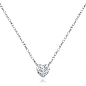Kal-Collier Cadeau Femme, Argent Sterling 925 Coeur Bijoux Pendentif, Noël Saint Valentin Anniversaire, Idée Cadeaux Pour Maman Èpouse Amies - Neuf