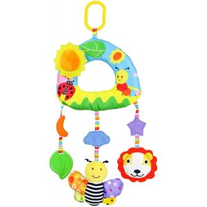 Subzonal-Jouet Pour Poussette, Jouet En Spirale Pour B&eacute;b&eacute;, Activit&eacute; &Eacute;ducative, Jouets En Peluche Suspendus Pour Si&egrave;ge Auto, Lit De B&eacute;b&eacute;, Poussette (Abeille) - Neuf