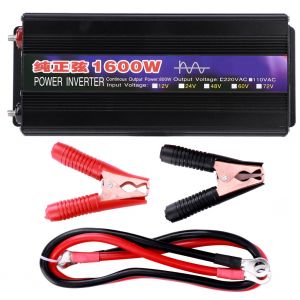 XYONG Onduleurs de puissance 1600 W, transformateur d'amplification de tension a onde sinusoidale pure, haute efficacite pour voiture domestique, DC60 V a AC220 V - Neuf