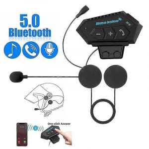 Casque moto BT12 avec Bluetooth 4.2, partage de musique, micro antibruit pour moto - Neuf