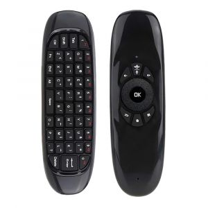 HUWB-Air Mouse Voice t&eacute;l&eacute;commande intelligente C120 2.4G RF 7 couleurs r&eacute;tro-&eacute;clairage clavier sans fil pour Android Smart TV Box,PCVoice - Neuf