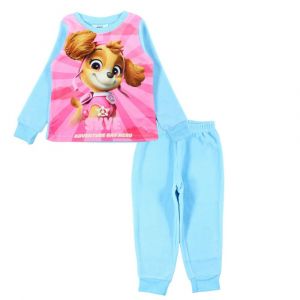 Pyjama Polaire Enfant Fille Pat Patrouille Stella Bleu Ciel (Taille 4 Ans,Couleur Bleu) - Neuf