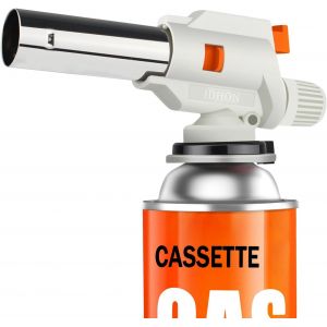 Eryi-Chalumeau De Cuisine, Torches De Cuisine, Brûleur De Cuisine Réglable Pour Bbq, Crème Brûlée, Pâtisseries, Desserts, Camping (Butane Non Inclus)-Blanc - Neuf