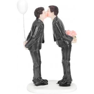 Sansh-Décoration De Gâteau Gay Fleurs Pour Le Gâteau De Mariée Figurine Mariage Support À Gâteau Wedding Cake Topper Wedding Decorations Décor De Cupcake Choix De Gâteaux Créatifs Résine - Neuf