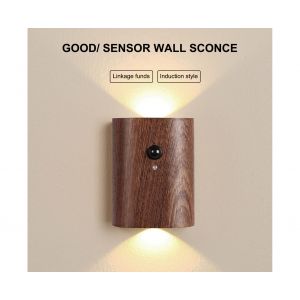 Applique Murale Led &Agrave; D&eacute;tecteur De Mouvement Avec Batterie Rechargeable Et Fixation Magn&eacute;tique - Neuf