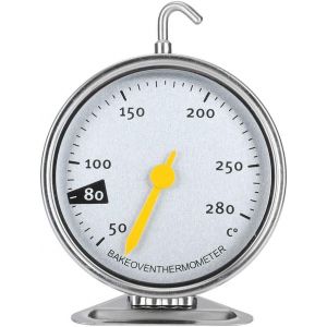 Kal-Thermomètre De Four À Grand Cadran En Acier Inoxydable Avec Crochet Cuisine Cuisson Thermomètre De Mesure Jauge Outils De Cuisson De Cuisine 50-280 ¿ - Neuf
