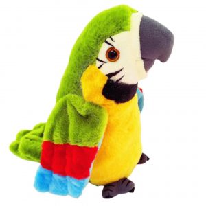 Perroquet enregistreur, perroquet parlant, battement d'ailes, poup&eacute;e enregistrante, jouet en peluche, jouet pour enfants, cadeau-vert - Neuf