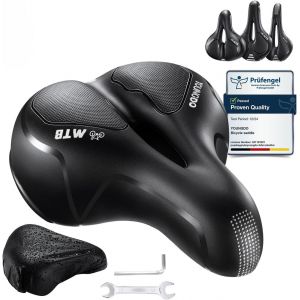 Selle Confortable,Selle Vélo Gel Ergonomique Avec Boule D'amortisseur À Double Ressort,Siège De Vélo Pour Bicyclette Vtt Vélos De Montagne Pliants.[C87] - Neuf