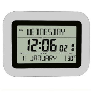 R&eacute;veil &eacute;lectronique &agrave; LED R&eacute;veil num&eacute;rique LCD Grand &eacute;cran Date Temp&eacute;rature Humidit&eacute; Affichage T - Neuf