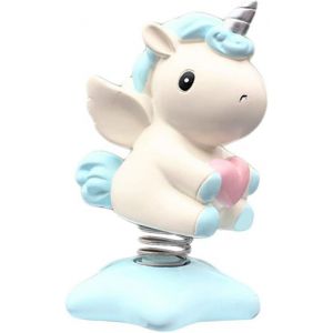 Figurine Licorne Bleue - Figurine De Jeu Pour Voiture, Tableau De Bord, Maison, Bureau, &Eacute;tag&egrave;re, D&eacute;coration, Saint-Valentin, Cadeau D'anniversaire - Neuf