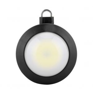 Hjlian Mini Lampe De Camping Ronde A Led Cob Ultra-Lumineuse Avec Crochet (Noir) - Neuf