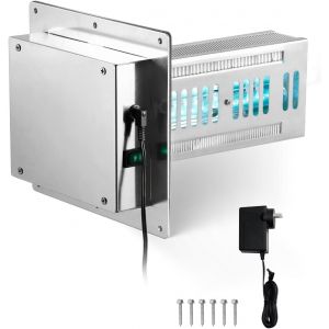 CHECARZHN--NO1-Purificateur D'Air Conduit Cvc Maison 18 W Épurateur D'Air De Conduit De Climatisation, 254 Nm, Avec Ampoule 212 Mm, Filtration Au Carbone, Purification Puissante, Pour Systèmes De Cli - Neuf